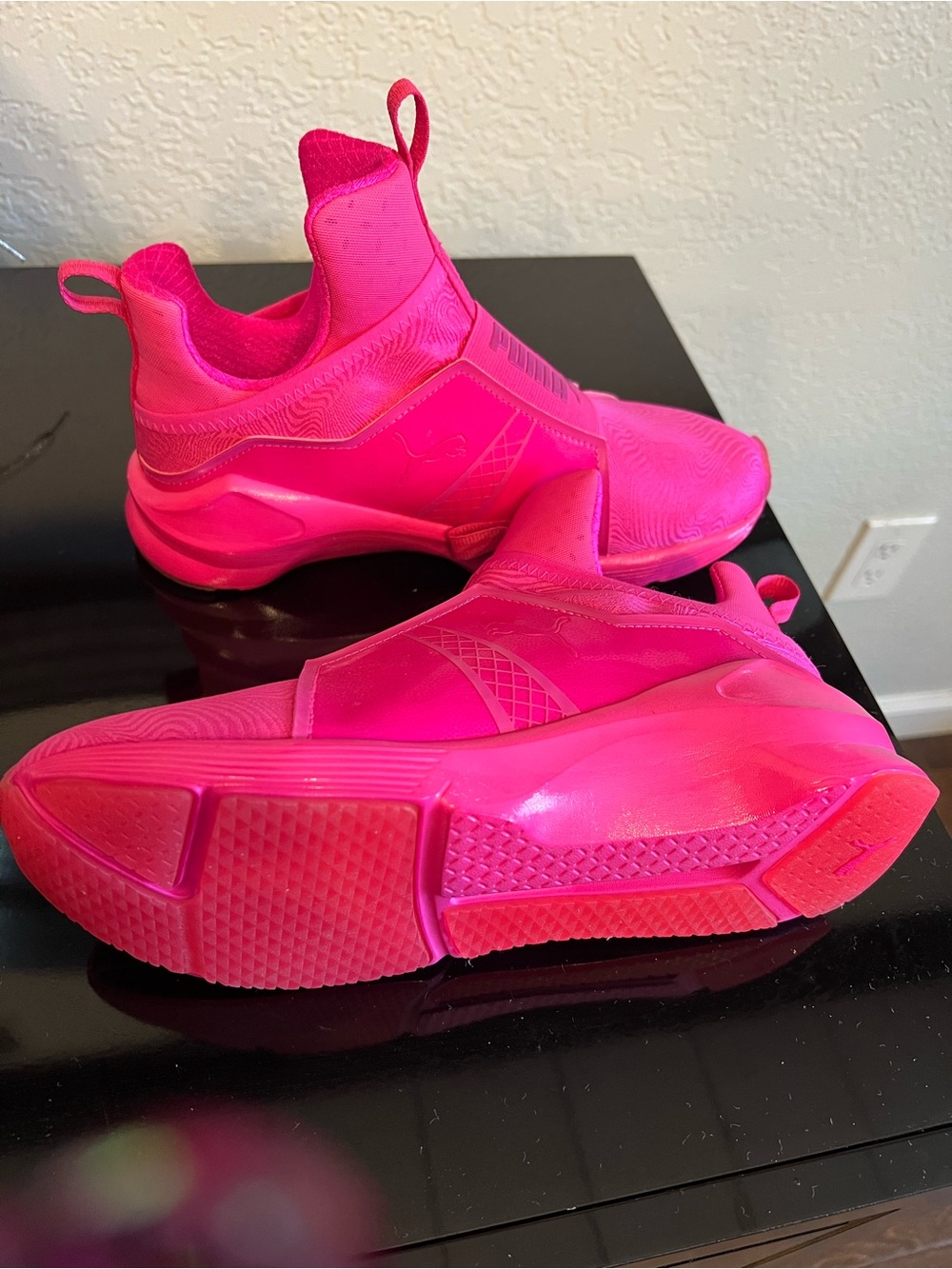 Puma Bright Hot Pink Slip-On Sneakers - Picture 3 of 3